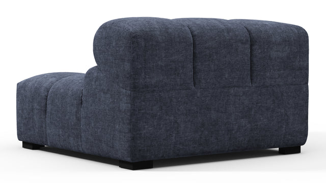 Tufted - Tufted Module, Left Corner, Indigo Blue Chenille