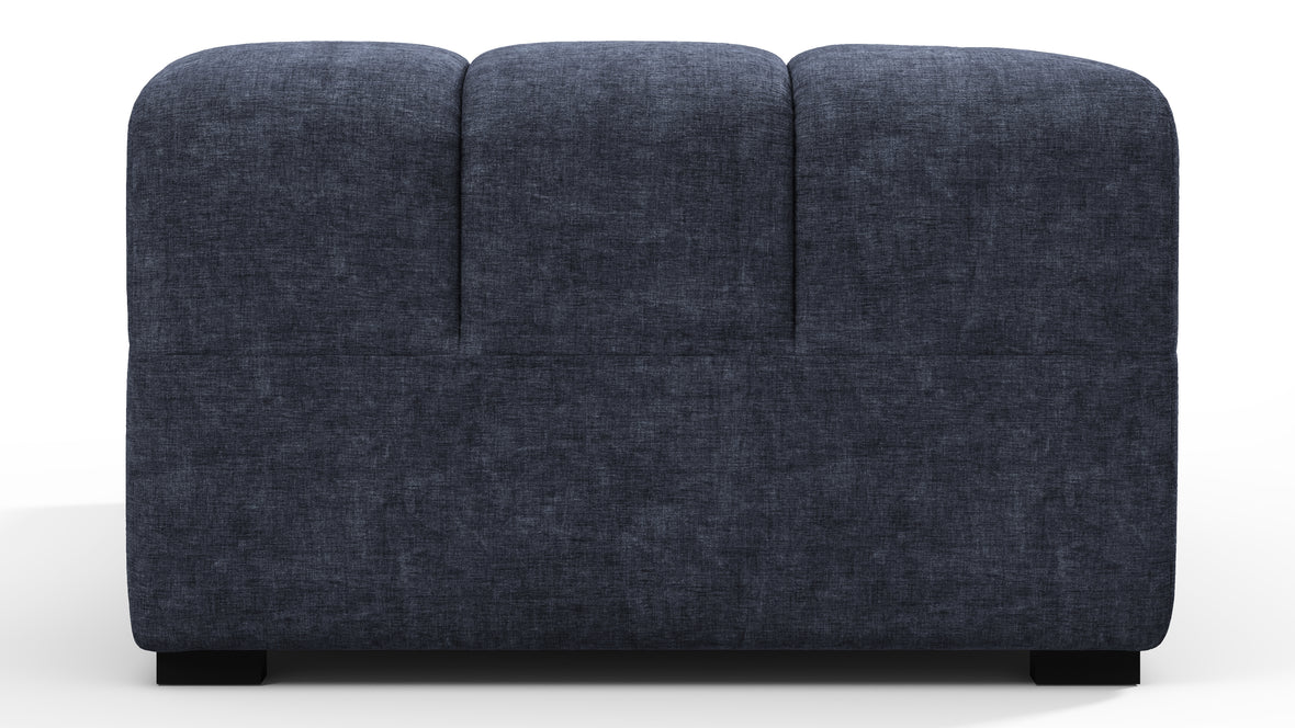 Tufted - Tufted Module, Left Corner, Indigo Blue Chenille