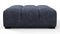 Tufted - Tufted Ottoman, Indigo Blue Chenille