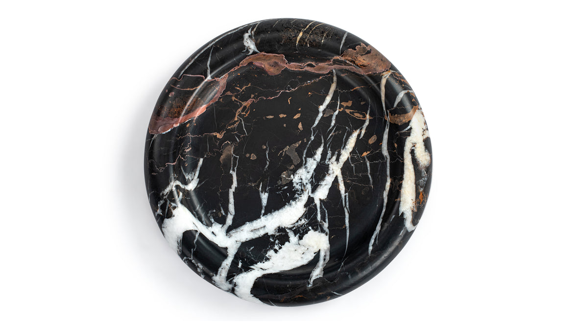 Sicily - Sicily Tray, Black and Gold Marble