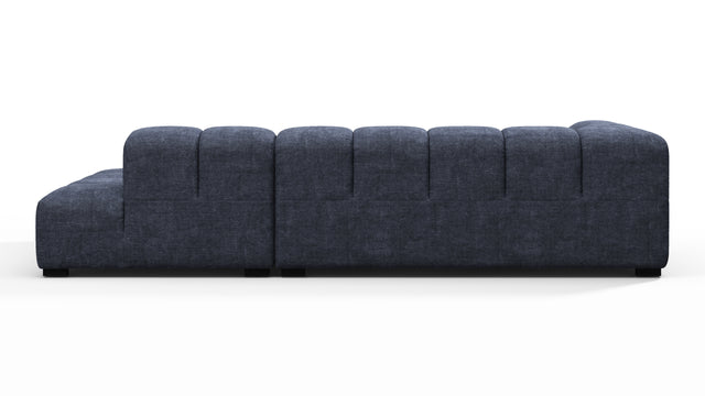 Tufted - Tufted Sectional, Small L, Right, Indigo Blue Chenille