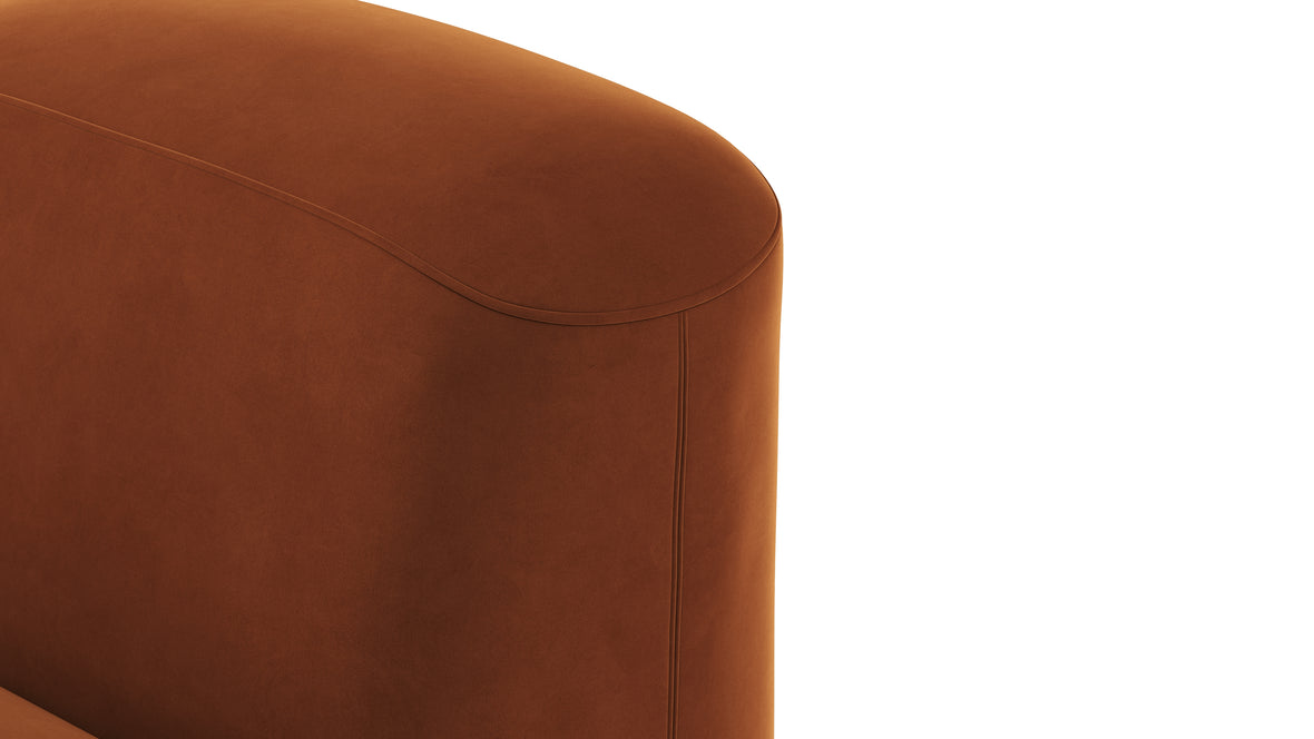 Muse - Muse Module, Armless, Burnt Orange Velvet