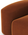 Modules Muse Module, Left Arm, Burnt Orange Velvet