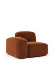 Modules Muse Module, Left Arm, Burnt Orange Velvet