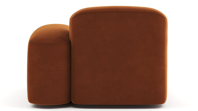 Muse - Muse Module, Right Arm, Burnt Orange Velvet