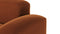 Muse - Muse Two Seater Sofa, Burnt Orange Velvet