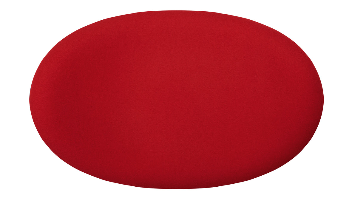 Alpha - Alpha Egg Ottoman, Bold Red Wool