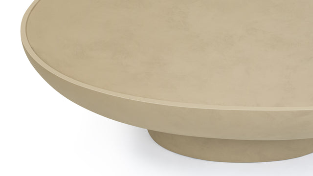 Aura - Aura Outdoor Coffee Table, Tan Concrete