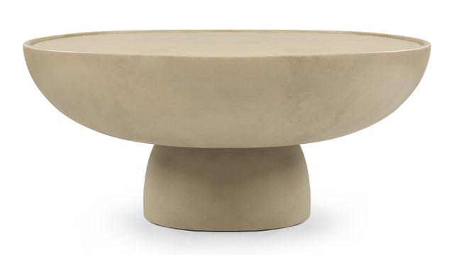 Aura - Aura Outdoor Coffee Table, Tan Concrete