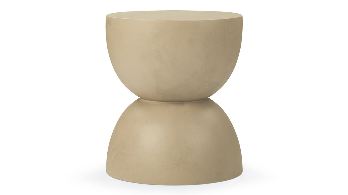 Aura - Aura Outdoor Side Table, Tan Concrete