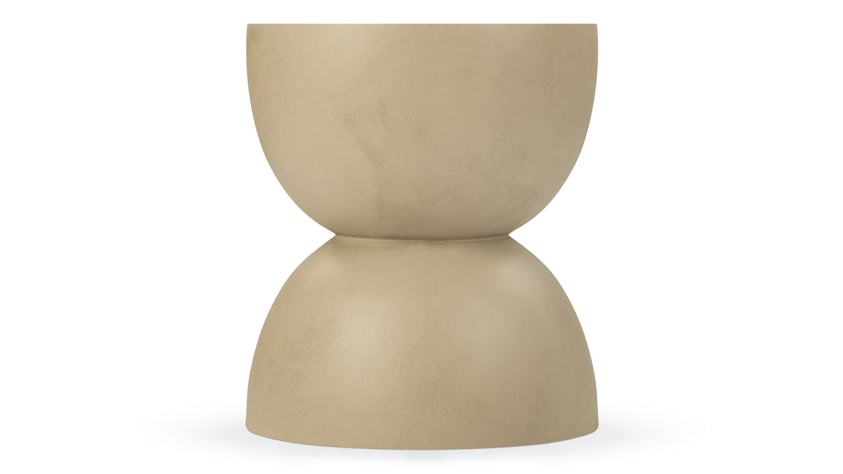 Aura - Aura Outdoor Side Table, Tan Concrete