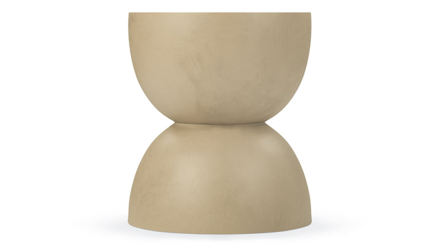 Aura - Aura Outdoor Side Table, Tan Concrete