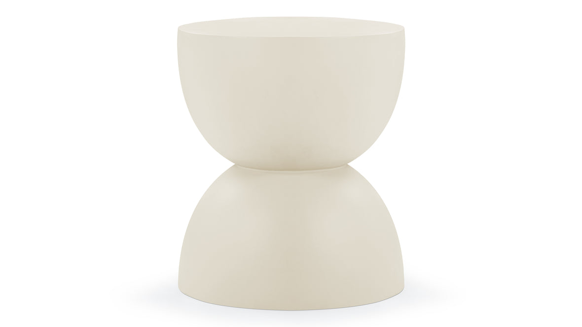 Aura - Aura Outdoor Side Table, Alabaster Concrete