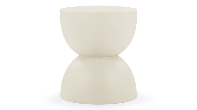 Aura - Aura Outdoor Side Table, Alabaster Concrete