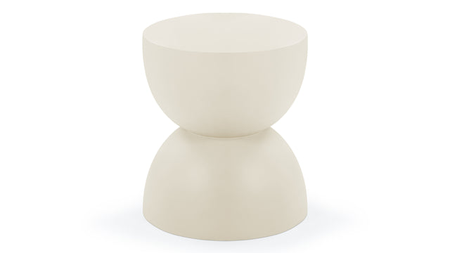 Aura - Aura Outdoor Side Table, Alabaster Concrete