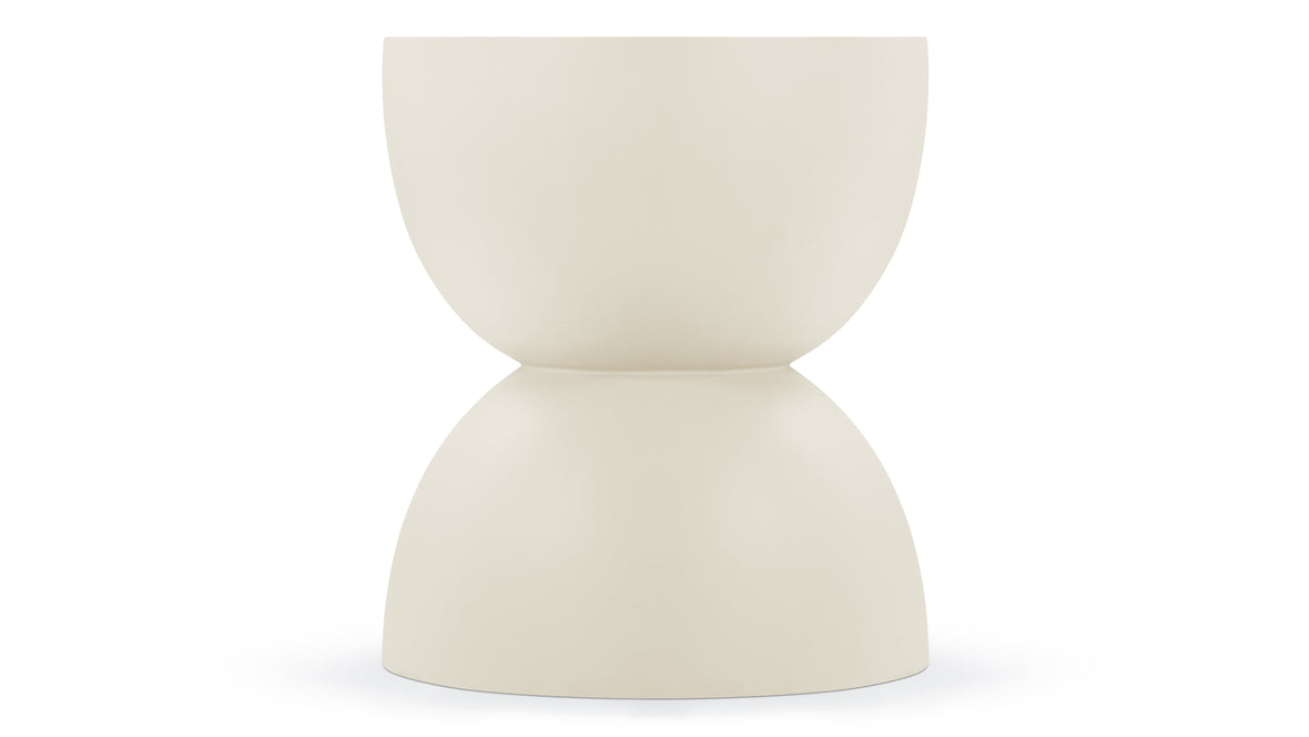 Aura - Aura Outdoor Side Table, Alabaster Concrete