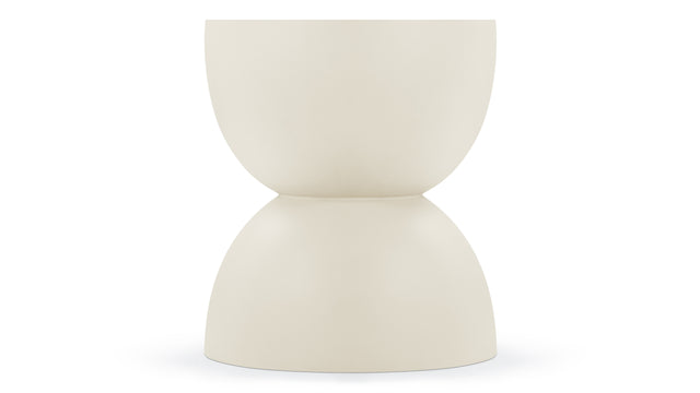 Aura - Aura Outdoor Side Table, Alabaster Concrete