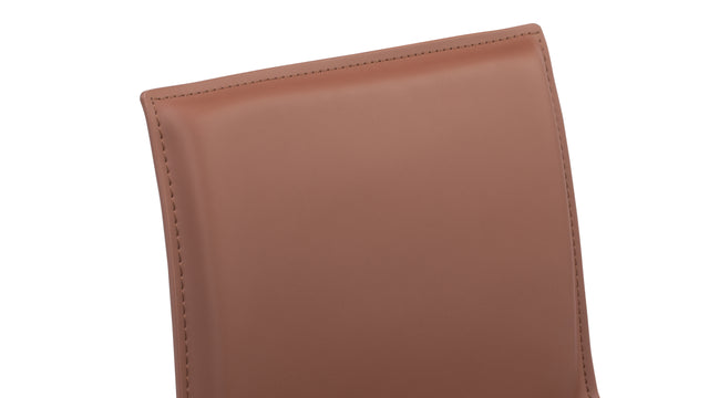 Domus - Domus Bar Stool, Cognac Leather