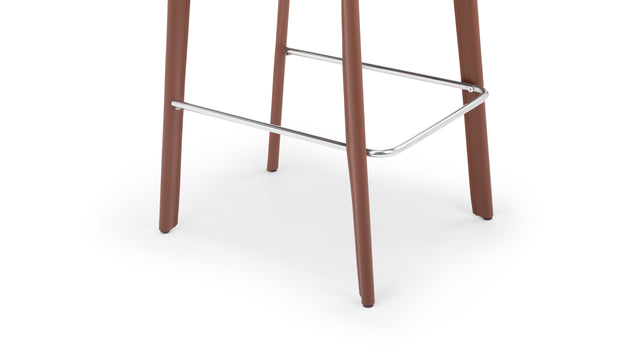 Domus - Domus Bar Stool, Cognac Leather