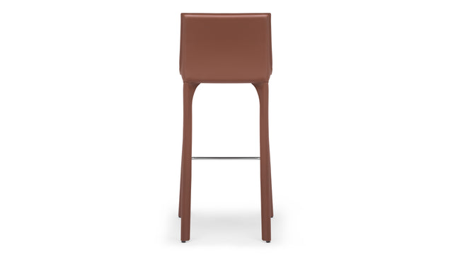 Domus - Domus Bar Stool, Cognac Leather