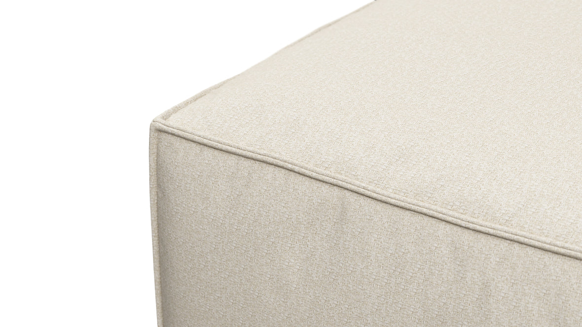 Andes - Andes Outdoor Module, Ottoman, Natural Textured Weave