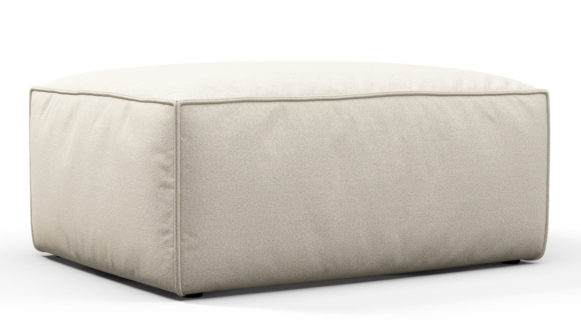 Andes - Andes Outdoor Module, Ottoman, Natural Textured Weave