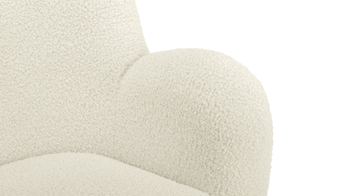 Flemming - Flemming Lounge Chair, Luxe Vegan Sherpa