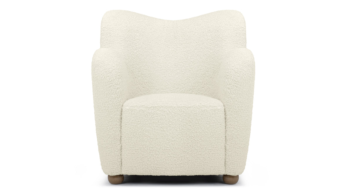 Flemming - Flemming Lounge Chair, Luxe Vegan Sherpa