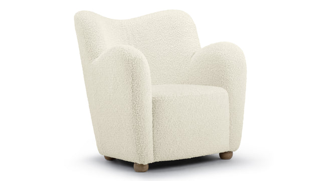 Flemming - Flemming Lounge Chair, Luxe Vegan Sherpa