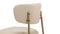 Metaphores - Metaphores Dining Chair, Latte Vegan Suede and Brushed Brass