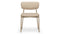 Metaphores - Metaphores Dining Chair, Latte Vegan Suede and Brushed Brass