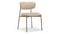 Metaphores - Metaphores Dining Chair, Latte Vegan Suede and Brushed Brass