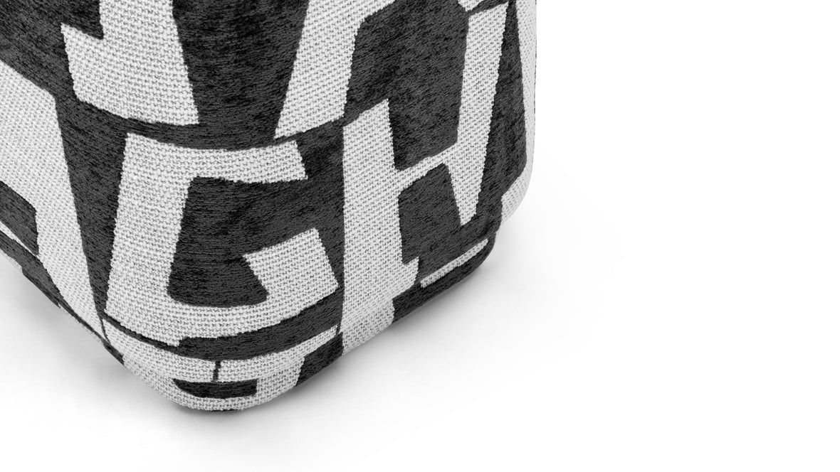 Astratto - Astratto Ottoman, Black and White