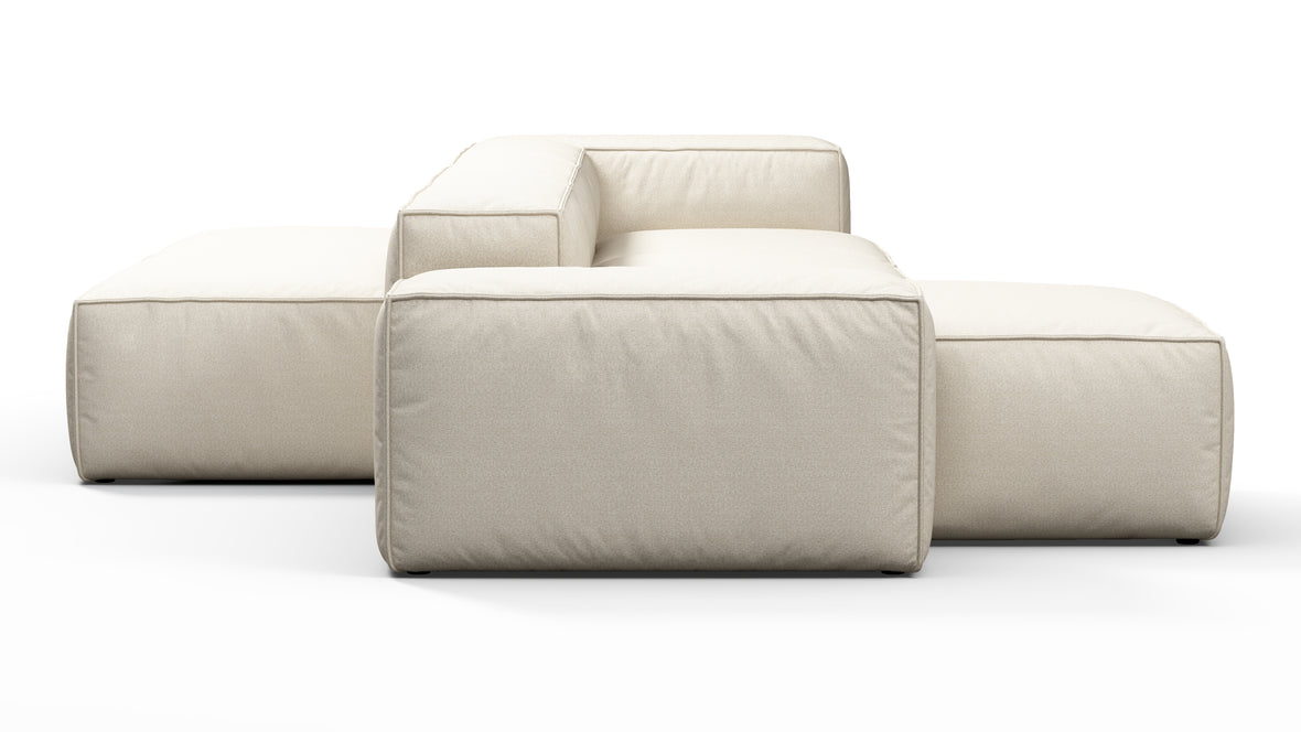 Andes - Andes Outdoor Sectional, Double Sided, Left Chaise, Natural Textured Weave