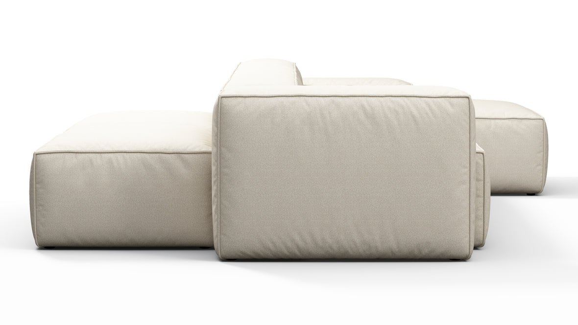 Andes - Andes Outdoor Sectional, Double Sided, Right Chaise, Natural Textured Weave