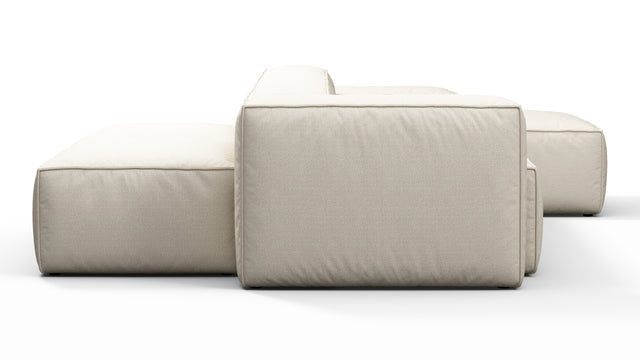 Andes - Andes Outdoor Sectional, Double Sided, Right Chaise, Natural Textured Weave