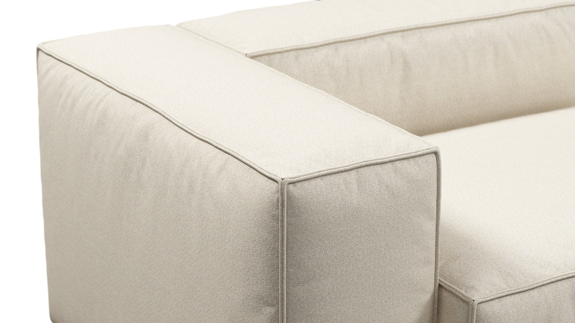 Andes - Andes Outdoor Sectional, Three Seater, Natural Textured Weave