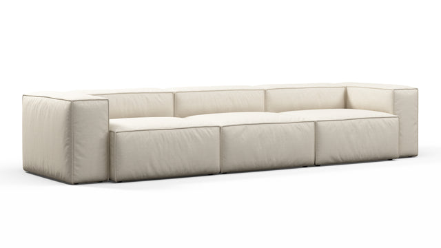 Andes - Andes Outdoor Sectional, Three Seater, Natural Textured Weave