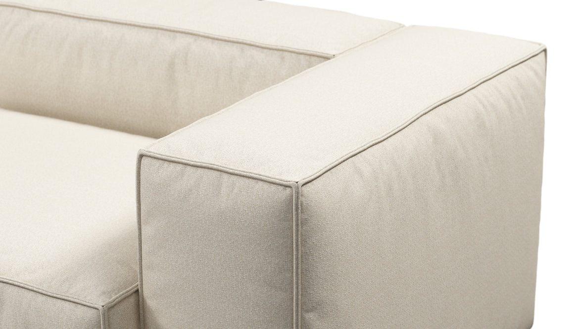 Andes - Andes Outdoor Sectional, Two Seater, Natural Textured Weave