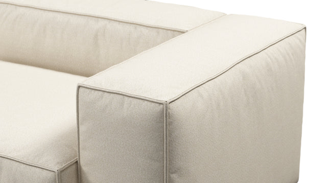 Andes - Andes Outdoor Sectional, Two Seater, Natural Textured Weave