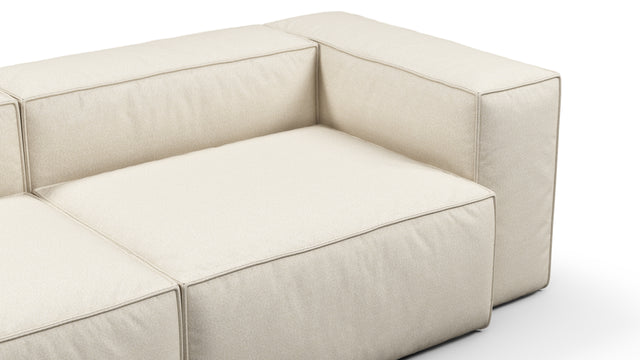 Andes - Andes Outdoor Sectional, Two Seater, Natural Textured Weave