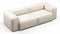 Andes - Andes Outdoor Sectional, Two Seater, Natural Textured Weave
