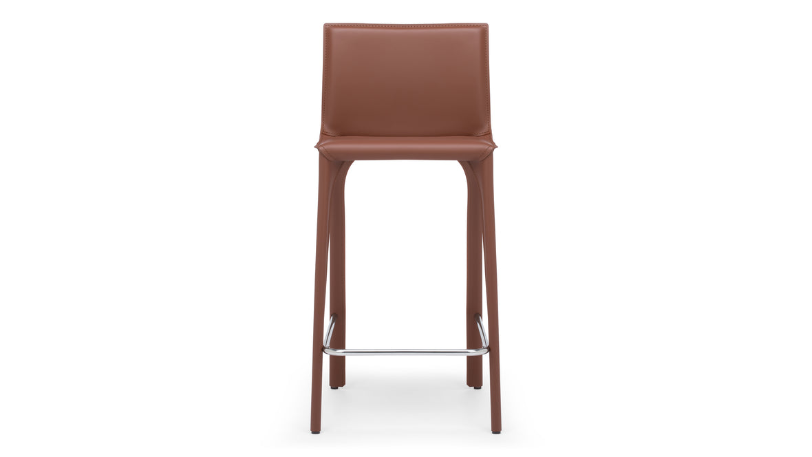 Domus - Domus Counter Stool, Cognac Leather