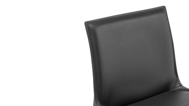 Domus - Domus Counter Stool, Jet Black Leather