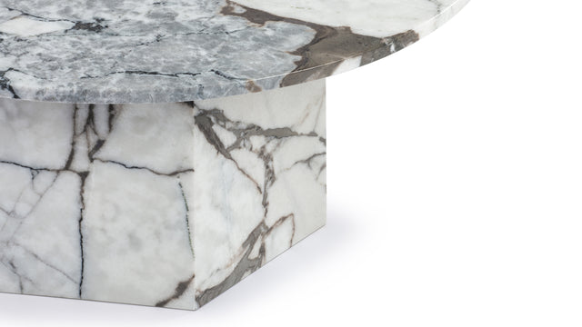 Saga - Saga Medium Coffee Table, Modellato Marble