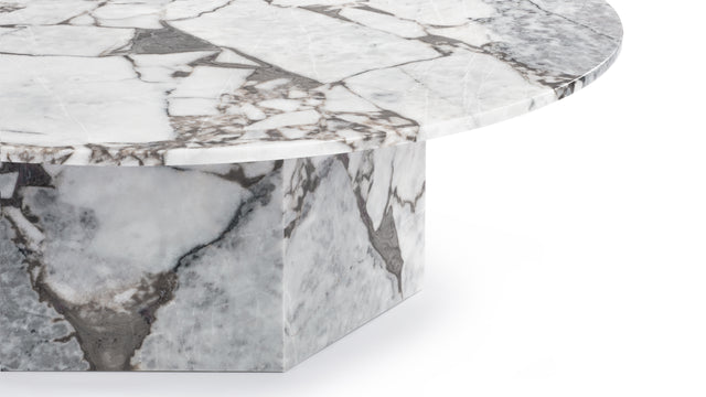 Saga - Saga Large Coffee Table, Modellato Marble