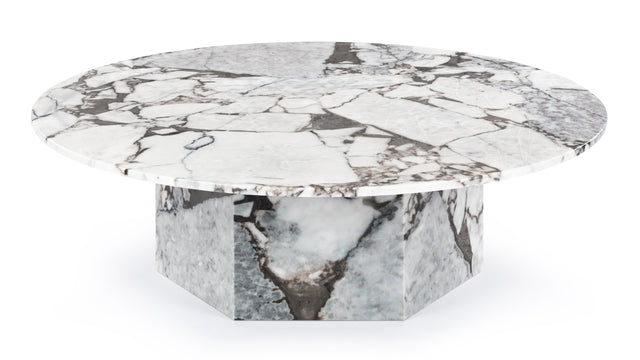 Saga - Saga Large Coffee Table, Modellato Marble