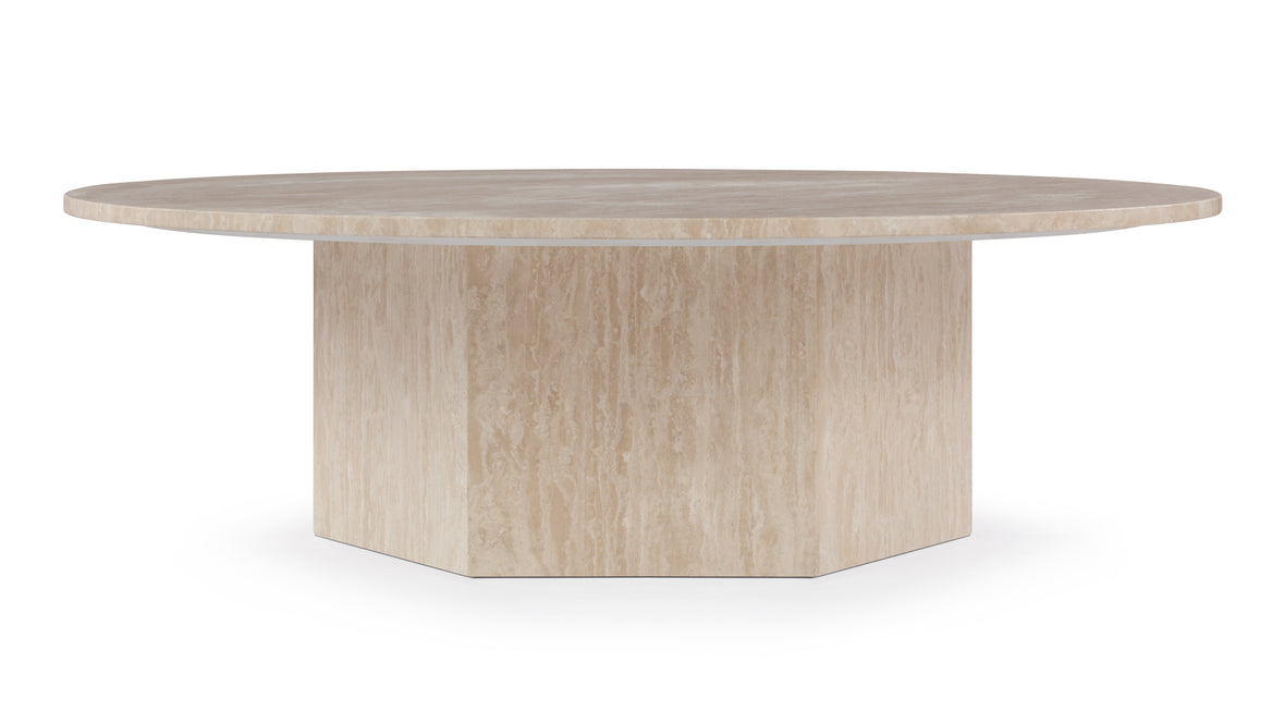 Saga - Saga Large Coffee Table, Travertine