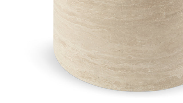 Toren - Toren Side Table, Travertine