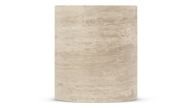 Toren - Toren Side Table, Travertine